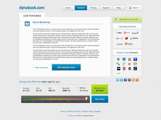 Custom Website Design : Dynaboot - Hosting Custom Website Design 